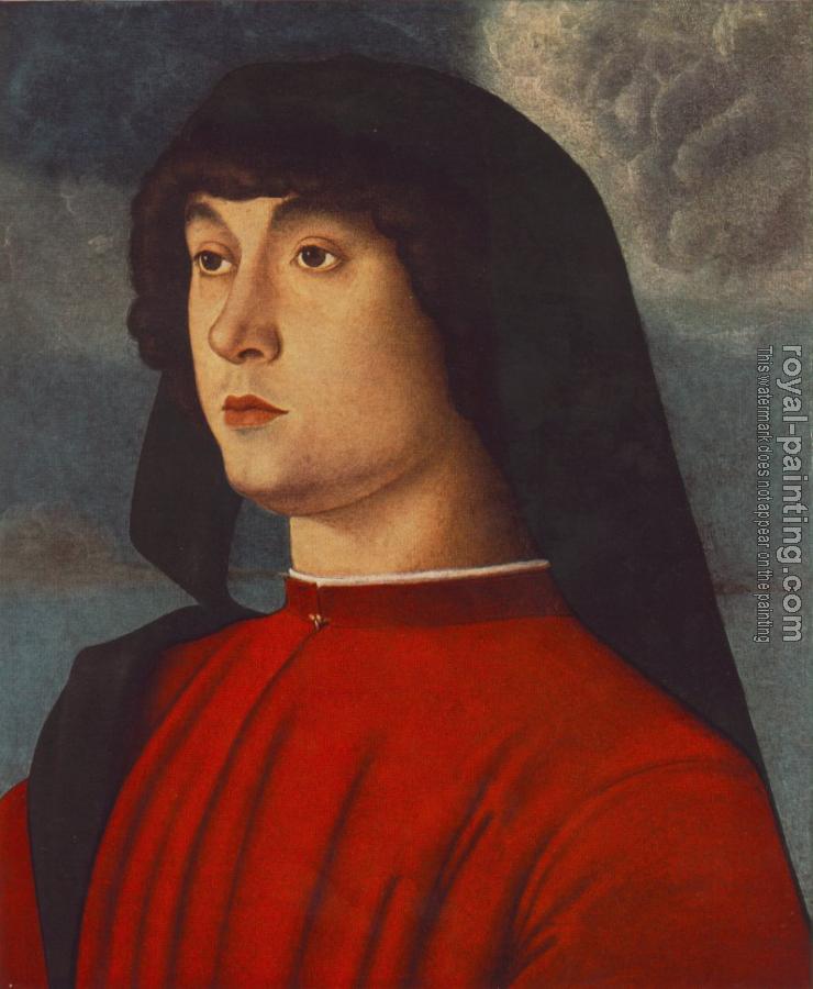 Giovanni Bellini : Portrait of a young man in red